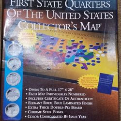 State Quater Collectors Map