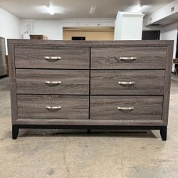 Nice Gray 6 Drawer Dresser