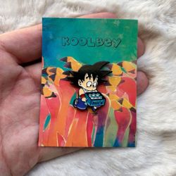 Goku Milk Enamel Pin | Dragon Ball Z Collectible | Cute Anime Accessory