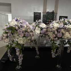 tall centerpieces  vases for wedding quince baby shower