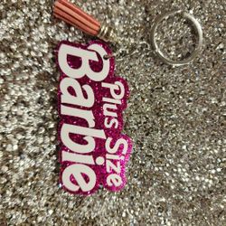 Plus Size Barbie Keychain 