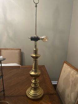 Tall Brass Table Lamp