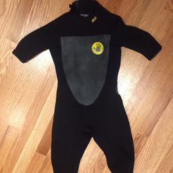 Body Glove Juniors Size 12 Wet Suit Short Sleeve Shorts Black Water Sports
