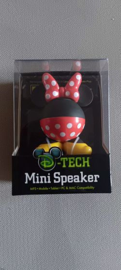 NEW Disney D-Tech Minnie Mouse Mini Speaker