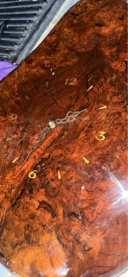 Burl Wood Wall Clock
