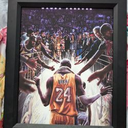 Kobe Bryant Mamba Framed And Matted 16"x20" Picture 