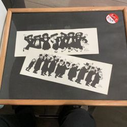 N.cohen Chassidim Dancing Art