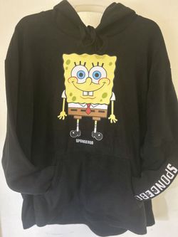 🖤 SpongeBob SquarePants Black Hoodie – Fun & Casual! 💛