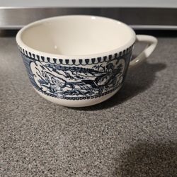 Set Of 40. Currier And Ives Cups And Saucers