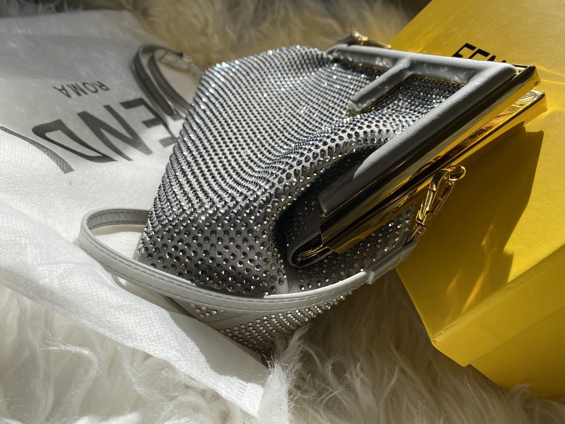 Fendi Rhinestone Designer Bag