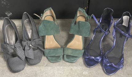  3 Pair HEELS women PUMPS size 7 