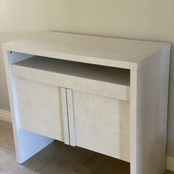 White Storage Desk