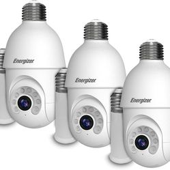 Energizer Smart Socket Camera 3-Pack, 2K QHD Outdoor Light Bulb Security Camera $79.99