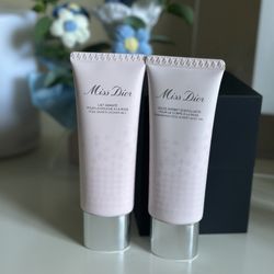 NEW Miss Dior Rose Sorbet Shimmering Body Gel & Granita Exfoliating Body Shower Milk