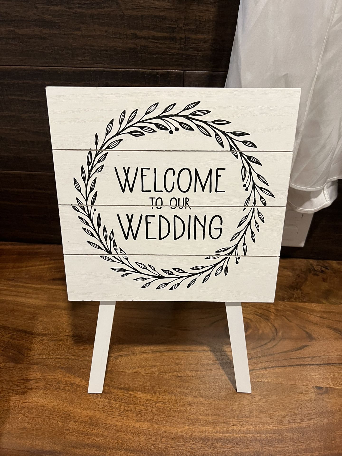 Welcome to our wedding table sign