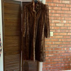 Full length mink coat