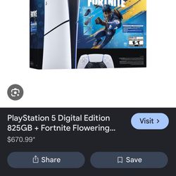 Ps5 Fortnite Edition ( Newest Ps5 Model Slim )