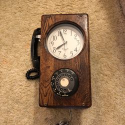 Antique Wall Telephone Converted To Landline Cash/Venmo WBLake 