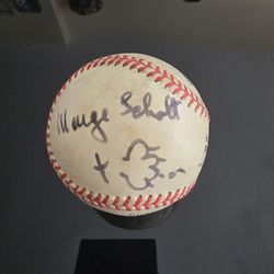 Marge Schott Signed Baseball