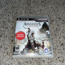 PS3 Game Assassins Creed 3 