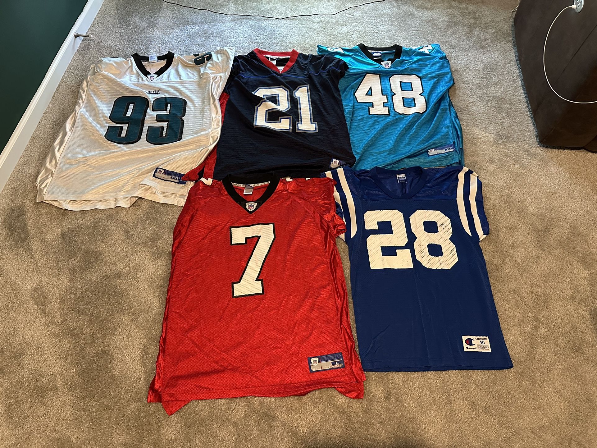 Lot Of Throwback NFL Jerseys