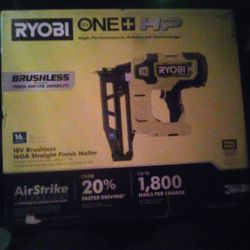 Ryobi One + HP 16ga Straight Finish Nailer 