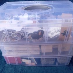 Scrapbook Supplies Bundle + Organizer