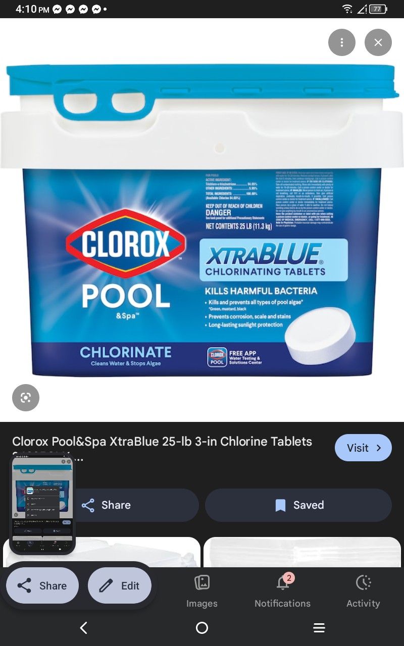 Clorox Chlorine Tablets