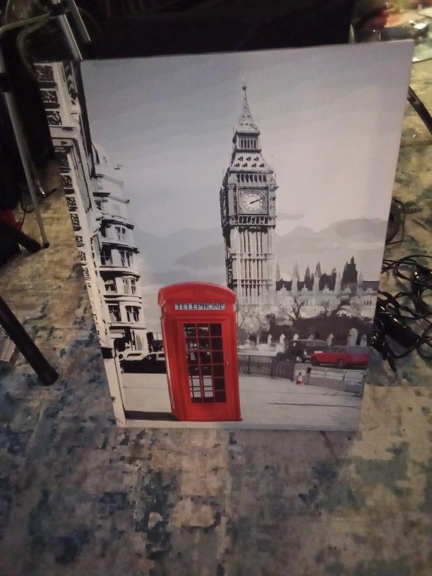 Red Black And White Wall Decor,$8,It's 27 1)2 In Tall And 20 In Wide