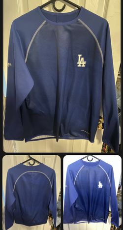 Dodger Thermabase Jersey Crew Neck Sweatshirt Mens Size Large.