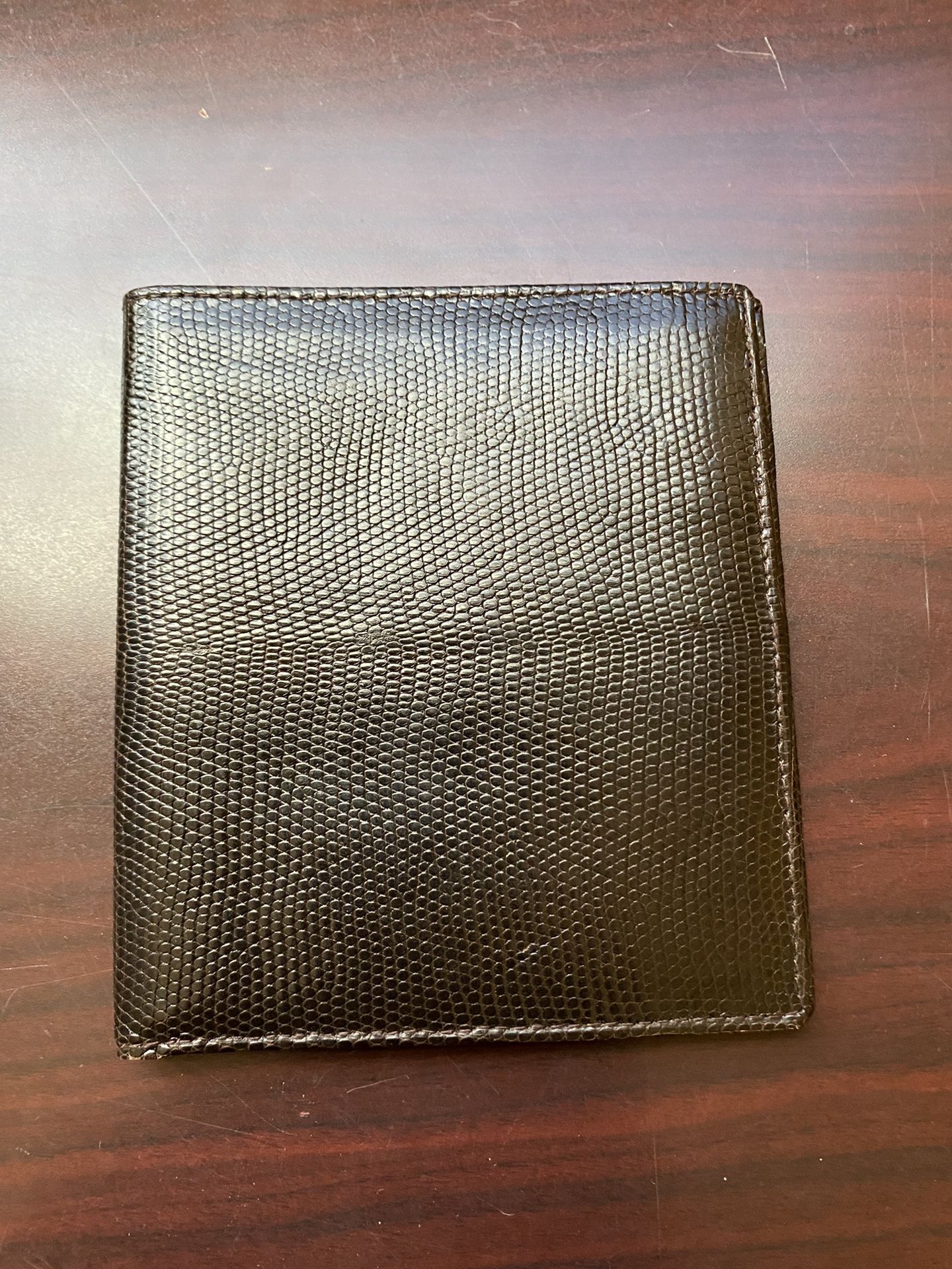 Bosca Bifold Slim Lizard Wallet 