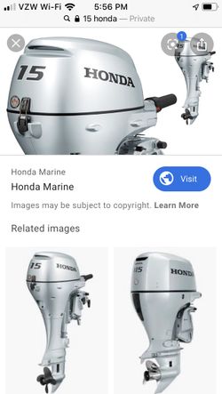 15 horse Honda outboard or 20 horse wanted to buy