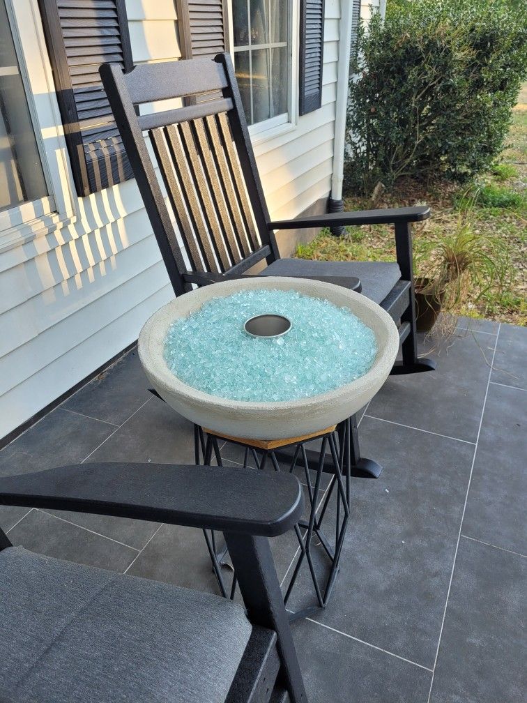 Brand New, Extra Large 18inch CONCRETE BIOETHANOL fire Bowl.