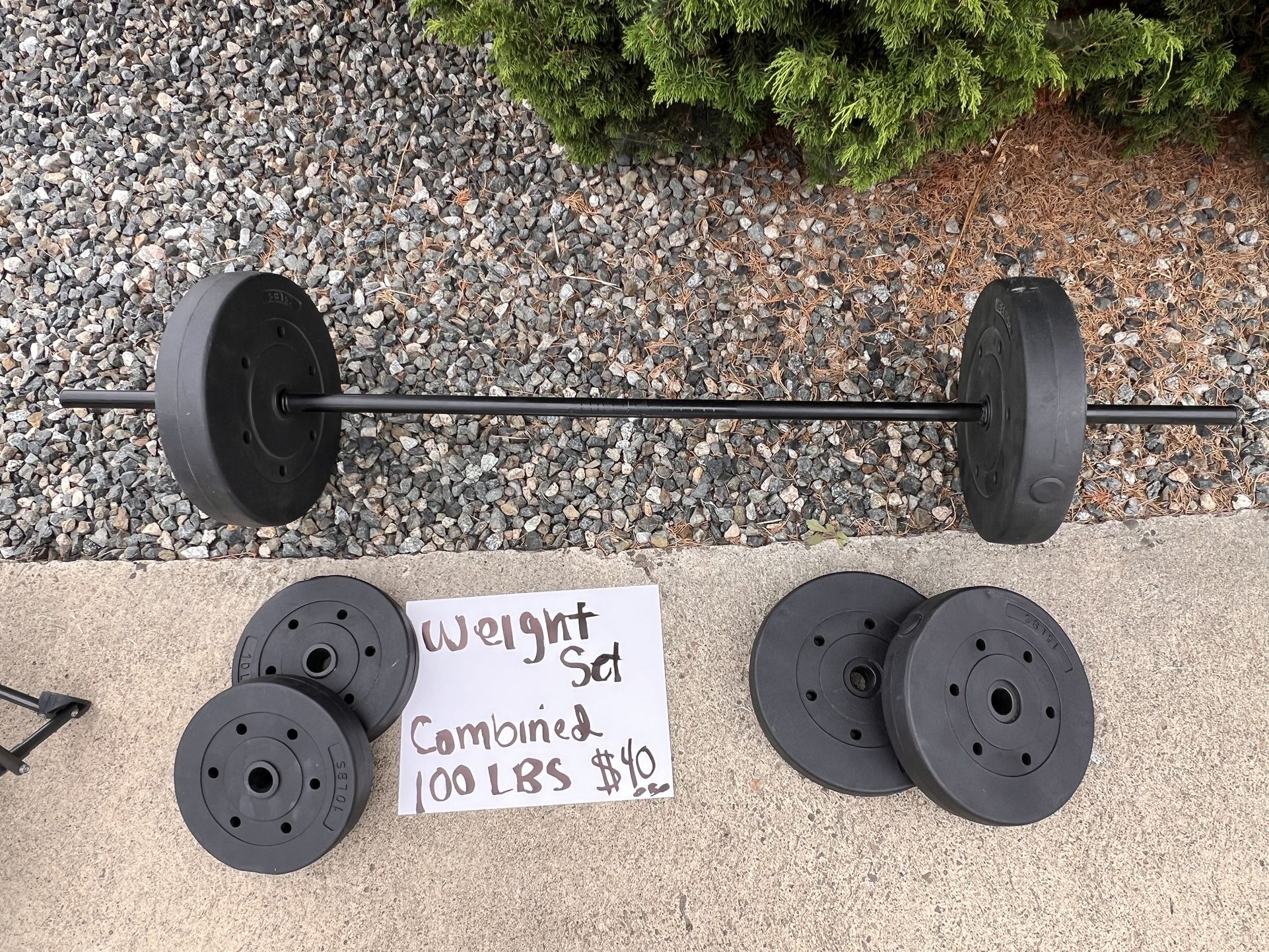 Plates Weight Set W/Bar