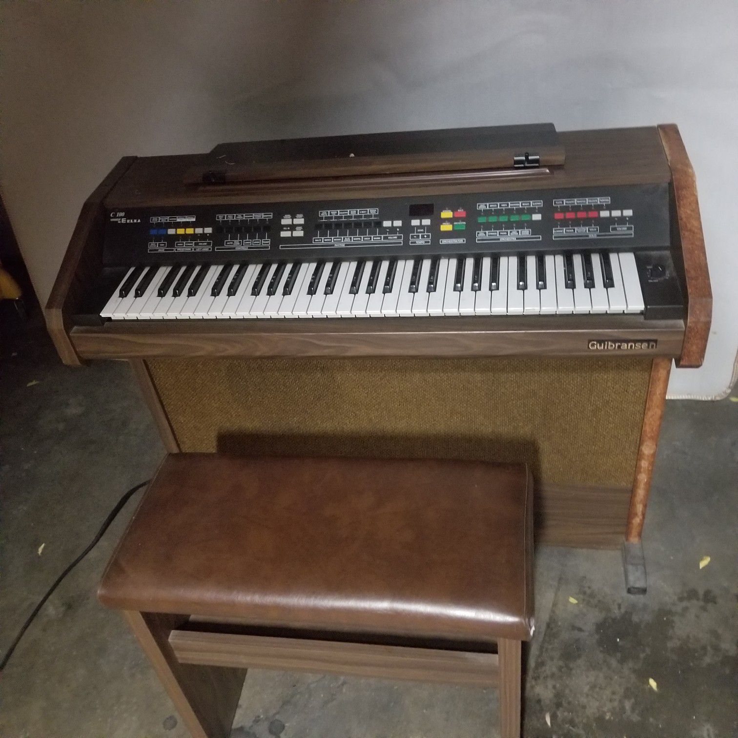 C100 computer by Elka vintage Gulbransen piano/organ.