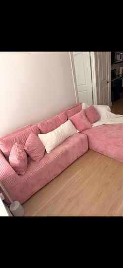 Pink sofa