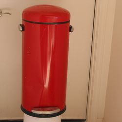 SimpleHuman Red Trash Can