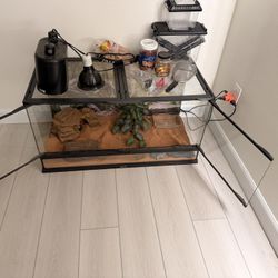 Large Reptile Enclosure And Accessories 