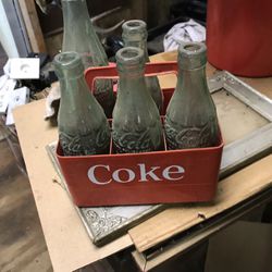 Coke Bottles With Carrying Case 