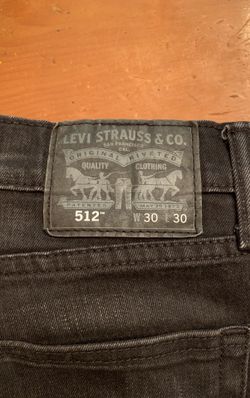 Mens Black Levi’s 512 Jeans - Size 30/30