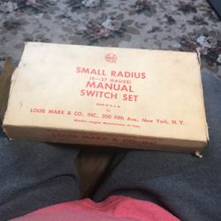 Brand New Marx Manual Switches, OOBox