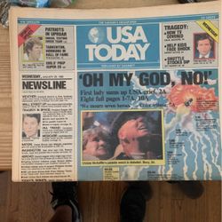 USA Today Newspaper Challenger Shuttle Disaster January 29 1986