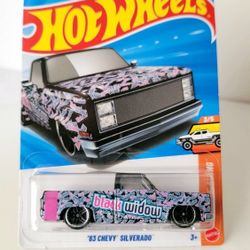 Hot Wheels '83 Chevy Silverado Black Widow 