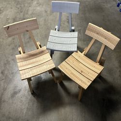 3 Chair Wooden IKEA  Set 