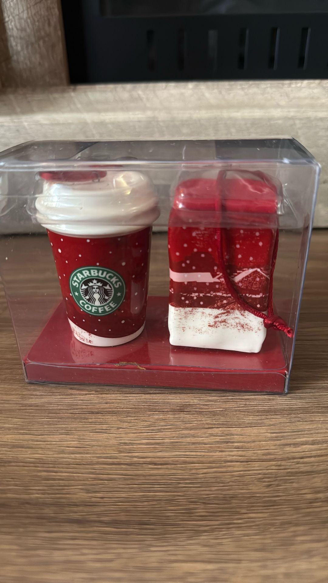 Starbucks Xmas Ornaments Bag Coffee And To Go Cup