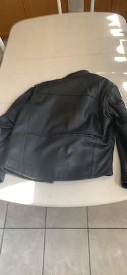 Men’s leather motorcycle jacket xl