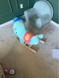 Toddler whale rocker