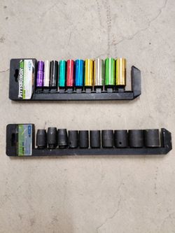 3/8 deep sockets and 1/2 in. impact sockets