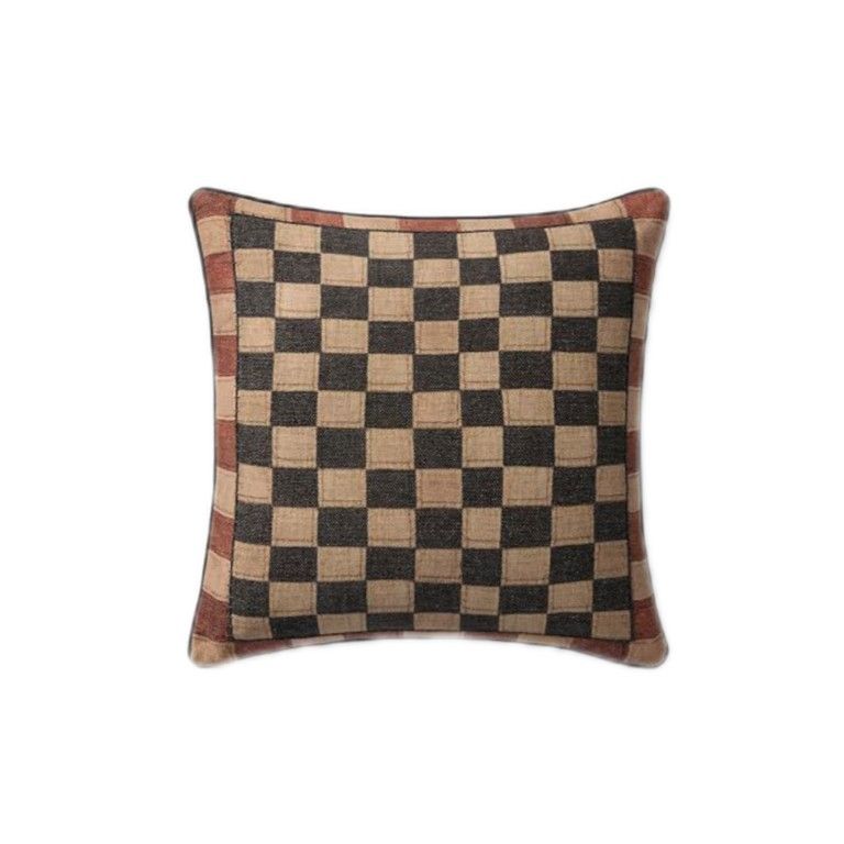 Loloi II PLL0180 Multi 22x22 Throw Pillow with Insert