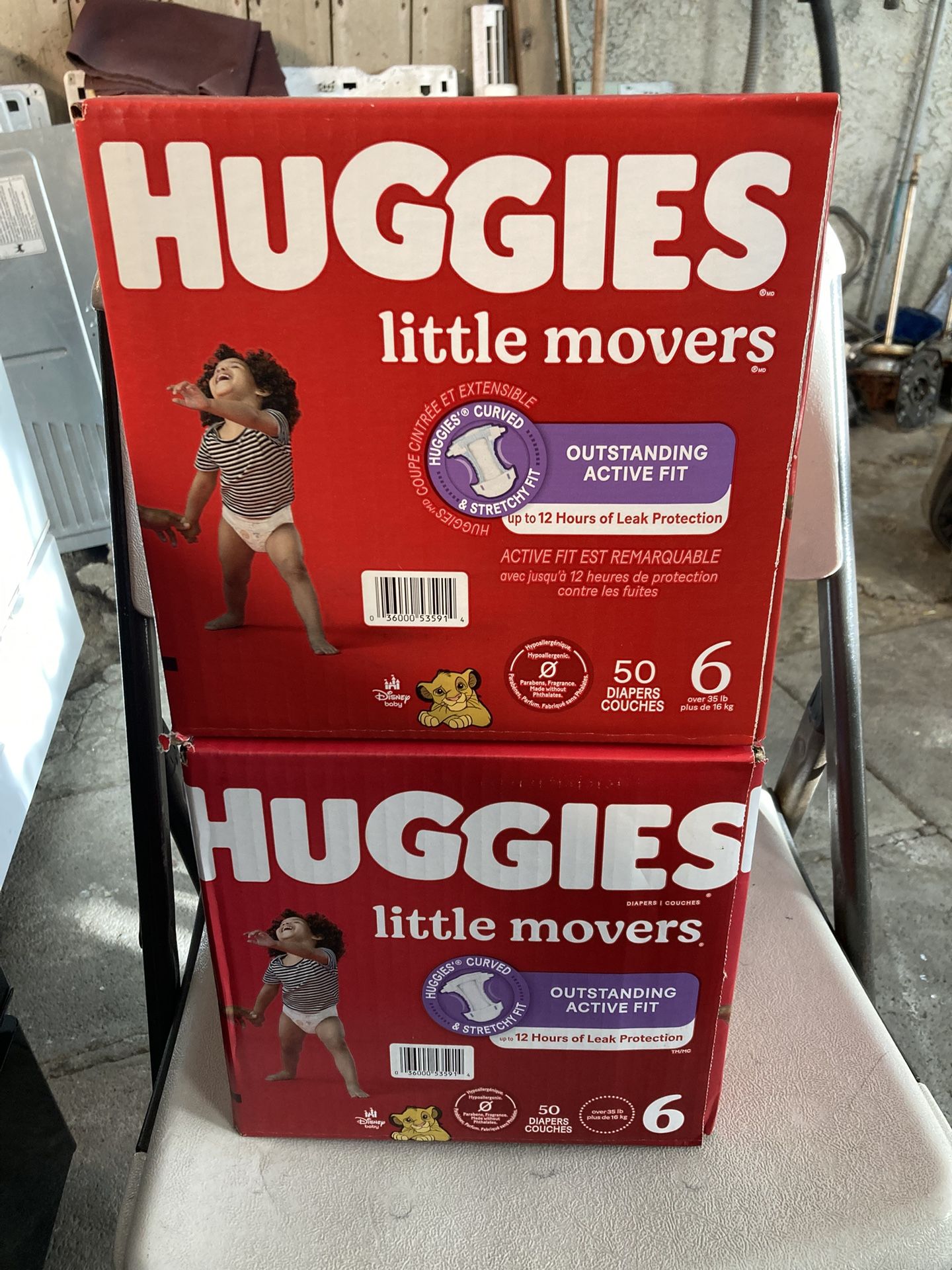 HUGGIES   SIZE   6     100  pañales